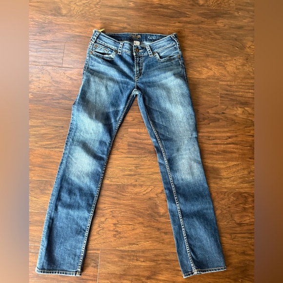 NWT Silver Suki Straight Blue Women's Jeans-Size W31L32 - Picture 1 of 10